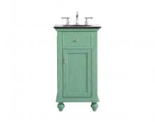 Elegant Lighting VF12319VM - 19 inch Single bathroom vanity in vintage mint