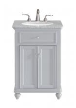 Elegant Lighting VF12324GR - 24 In. Single Bathroom Vanity Set In Light Grey