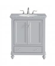 Elegant Lighting VF12330GR - 30 In. Single Bathroom Vanity Set In Light Grey