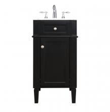 Elegant Lighting VF12518BK - 18 inch Single bathroom vanity in Black