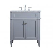 Elegant Lighting VF12530GR - 30 inch Single bathroom vanity in Grey