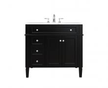 Elegant Lighting VF12536BK - 36 inch Single bathroom vanity in Black