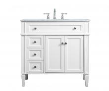 Elegant Lighting VF12536WH - 36 inch Single bathroom vanity in White