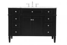 Elegant Lighting VF12548BK - 48 inch Single bathroom vanity in Black