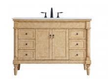 Elegant Lighting VF13048AB - 48 Inch Single Bathroom Vanity in Antique Beige