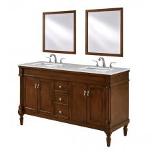 Elegant Lighting VF13060DWT - 60 In. Single Bathroom Vanity Set In Walnut