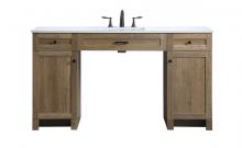 Elegant Lighting VF14960NT - 60 Inch ADA Compliant Bathroom Vanity In Natural Oak