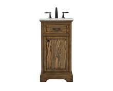 Elegant Lighting VF15019DW - 19 inch Single bathroom vanity in driftwood