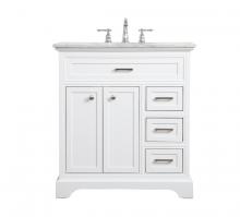 Elegant Lighting VF15032WH - 32 inch Single bathroom vanity in white
