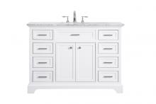 Elegant Lighting VF15048WH - 48 In. Single Bathroom Vanity Set In White