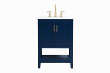 Elegant Lighting VF16024BL - 24 inch Single Bathroom Vanity in Blue