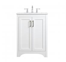 Elegant Lighting VF17024WH - 24 inch Single Bathroom Vanity in White