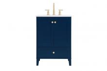 Elegant Lighting VF18024BL - 24 inch Single Bathroom Vanity in Blue
