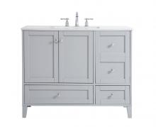 Elegant Lighting VF18042GR - 42 inch Single Bathroom Vanity in Grey