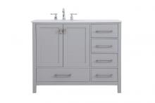 Elegant Lighting VF18842GR - 42 inch Single Bathroom Vanity in Gray