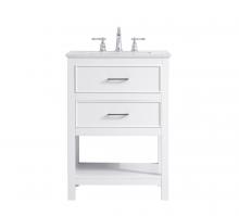Elegant Lighting VF19024WH - 24 inch Single Bathroom Vanity in White