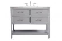 Elegant Lighting VF19042GR - 42 inch Single bathroom vanity in gray