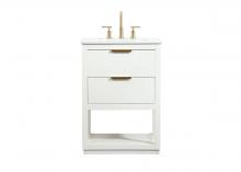 Elegant Lighting VF19224WH - 24 inch Single bathroom vanity in white