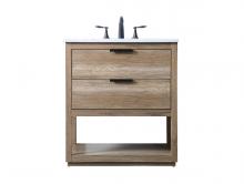 Elegant Lighting VF19230NT - 30 Inch Single Bathroom Vanity In Natural Oak