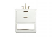 Elegant Lighting VF19230WH - 30 inch Single bathroom vanity in white