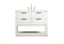 Elegant Lighting VF19242WH - 42 inch Single bathroom vanity in white