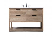 Elegant Lighting VF19248NT - 48 Inch Single Bathroom Vanity In Natural Oak