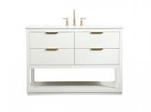 Elegant Lighting VF19248WH - 48 inch Single bathroom vanity in white