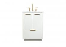 Elegant Lighting VF19424WH - 24 inch Single bathroom vanity in white