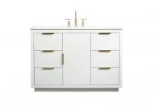 Elegant Lighting VF19448WH - 48 inch Single bathroom vanity in white