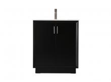 Elegant Lighting VF19630BK - 30 Inch SIngle Bathroom Vanity In Black