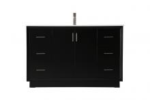 Elegant Lighting VF19654BK - 54 Inch SIngle Bathroom Vanity In Black
