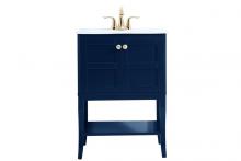 Elegant Lighting VF2100BL - 24 inch bathroom vanity in Blue