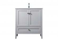 Elegant Lighting VF21130GR - 30 Inch SIngle Bathroom Vanity In Grey