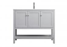 Elegant Lighting VF22242GR - 42 Inch Single Bathroom Vanity In Grey