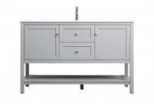 Elegant Lighting VF22254GR - 54 Inch Single Bathroom Vanity In Grey