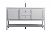 Elegant Lighting VF22260GR - 60 Inch Single Bathroom Vanity In Grey