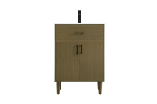 Elegant Lighting VF25024MCB - Chandler 24 inch Single Bathroom Vanity in Chestnut Brown