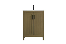 Elegant Lighting VF25124MCB - Finnley 24 inch Single Bathroom Vanity in Chestnut Brown