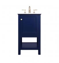 Elegant Lighting VF27019BL - 19 Inch Single Bathroom Vanity in Blue