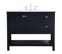 Elegant Lighting VF27042BK - 42 in. Single bathroom vanity set in Black
