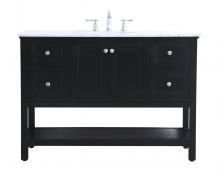 Elegant Lighting VF27048BK - 48 in. Single bathroom vanity set in Black