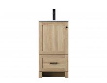 Elegant Lighting VF2818MW - 18 Inch Single Bathroom Vanity In Mango Wood