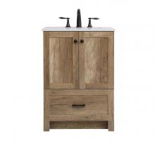 Elegant Lighting VF2824NT - 24 inch Single Bathroom Vanity in Natural oak