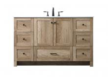 Elegant Lighting VF2854NT - 54 Inch SIngle Bathroom Vanity In Natural Oak
