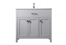Elegant Lighting VF28836GR - 36 Inch SIngle Bathroom Vanity In Grey