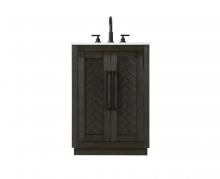 Elegant Lighting VF29024CO - 24 inch Single Bathroom Vanity in Chocolate Oak