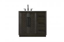 Elegant Lighting VF29036CO - 36 inch Single Bathroom Vanity in Chocolate Oak
