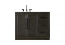 Elegant Lighting VF29042CO - 42 inch Single Bathroom Vanity in Chocolate Oak