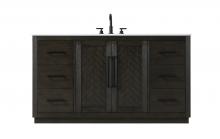 Elegant Lighting VF29060CO - 60 inch Single Bathroom Vanity in Chocolate Oak