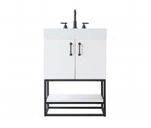 Elegant Lighting VF29224WH - 24 inch Single Bathroom Vanity in White